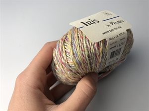 Iris by Permin - viscose/bomuld og hør i pastel multi